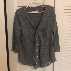Abercrombie kids button up cotton cardigan